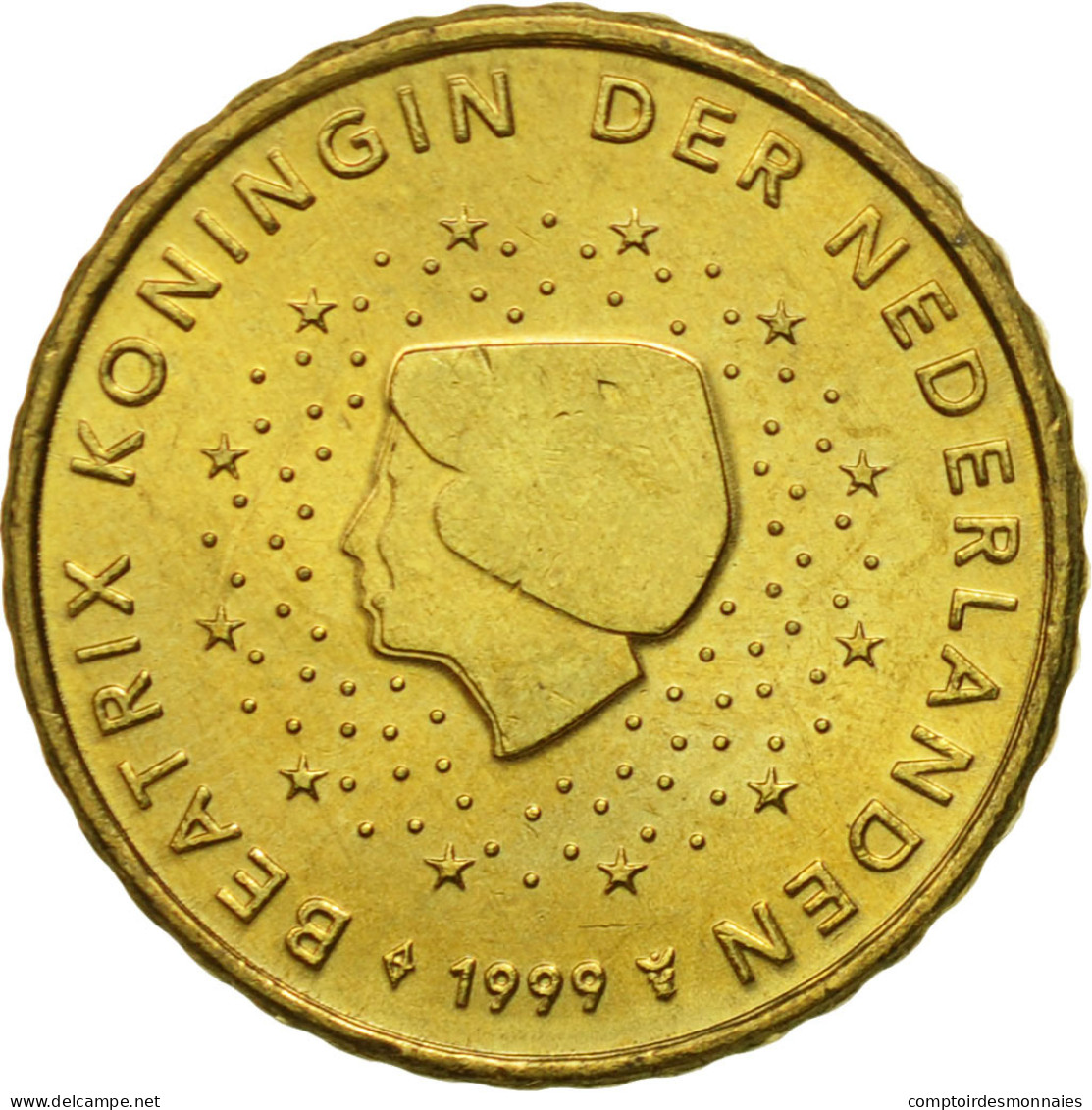 Pays-Bas, 10 Euro Cent, 1999, FDC, Laiton, KM:237 - Pays-Bas