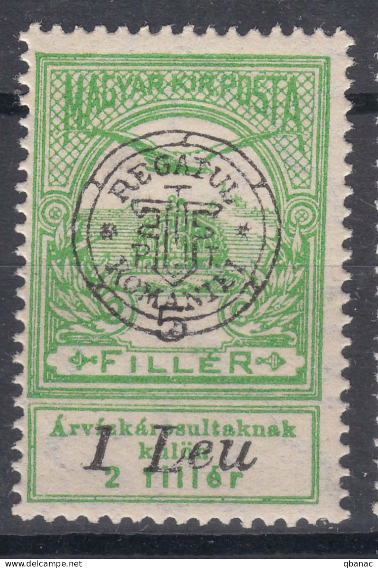 Romania Overprint On Hungary Stamps Occupation Transylvania 1919 Mi#4 II Mint Hinged - Transylvania