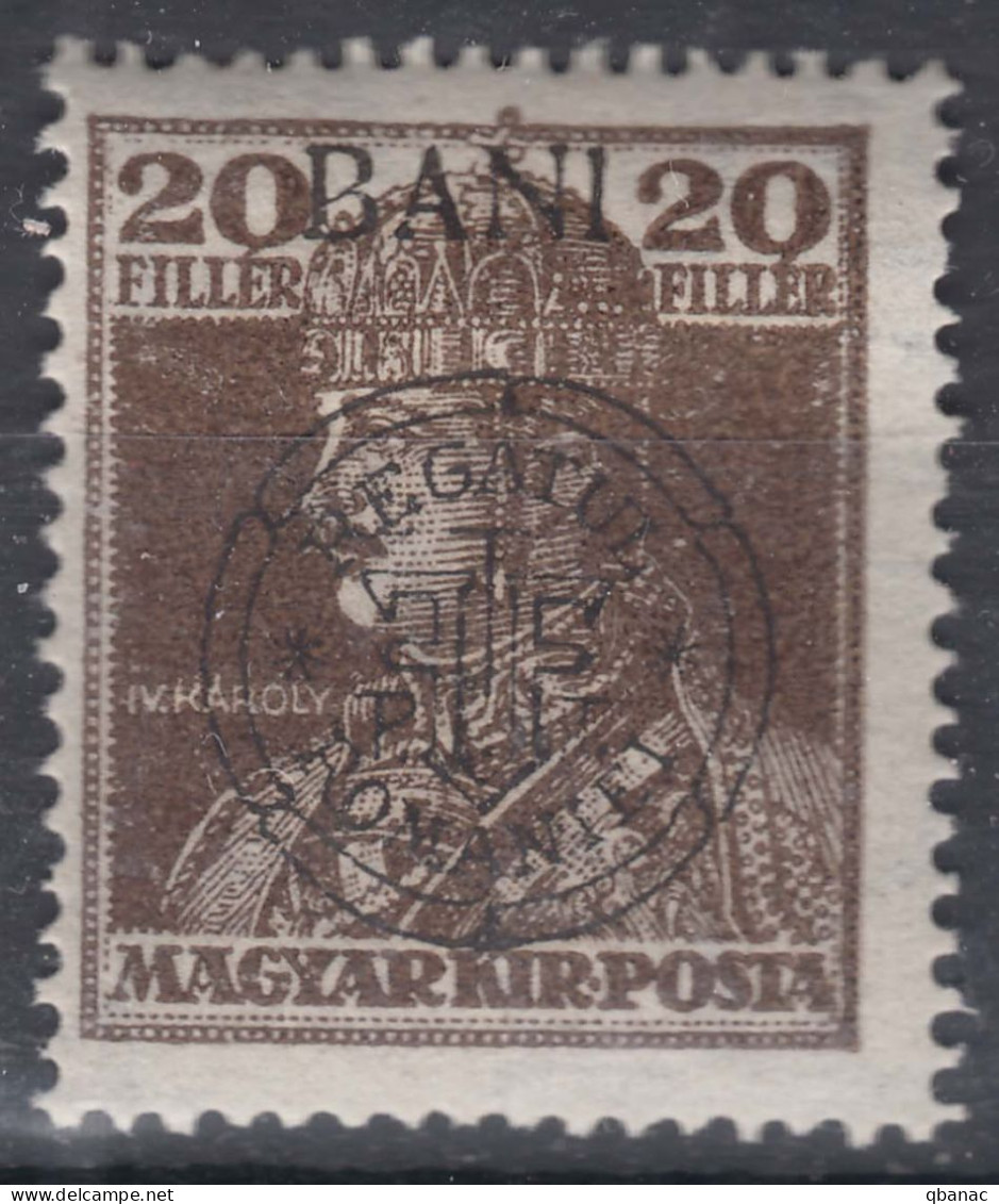 Romania Overprint On Hungary Stamps Occupation Transylvania 1919 Mi#47 I Mint Hinged - Transilvania