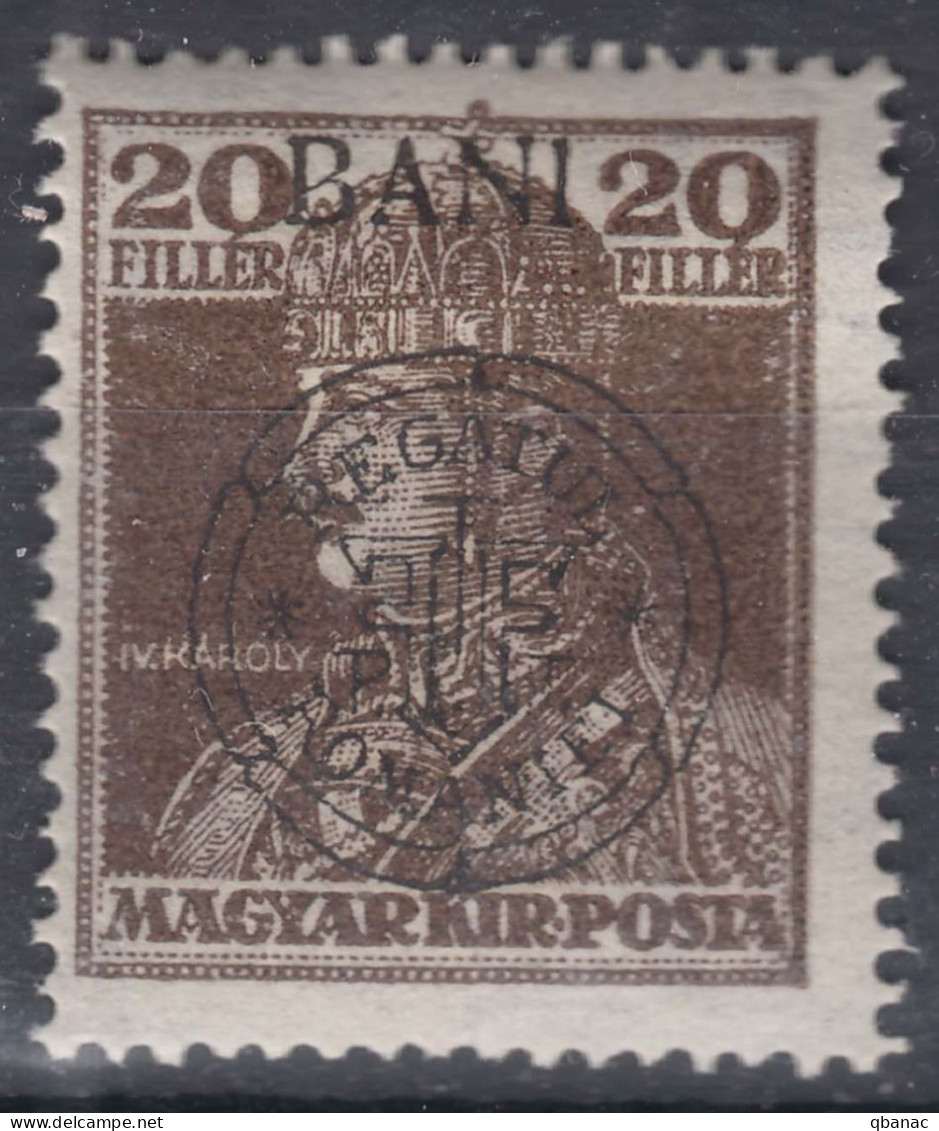 Romania Overprint On Hungary Stamps Occupation Transylvania 1919 Mi#47 I Mint Hinged - Transsylvanië