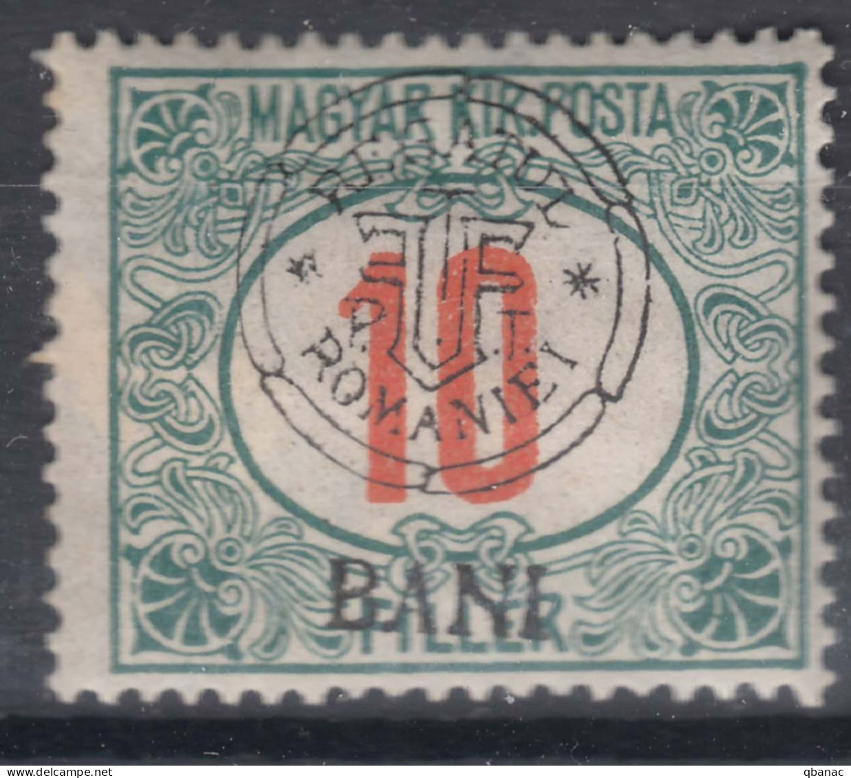 Romania Overprint On Hungary Stamps Occupation Transylvania 1919 Porto Mi#6 I Mint Hinged - Transilvania