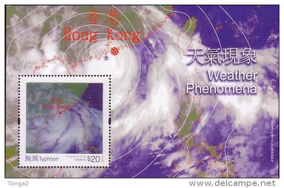 Hong Kong 2014 Weather S/S MNH - Stamp Shows Lenticular Movement - 3-D Pictures Move - Unusual - Clima & Meteorología
