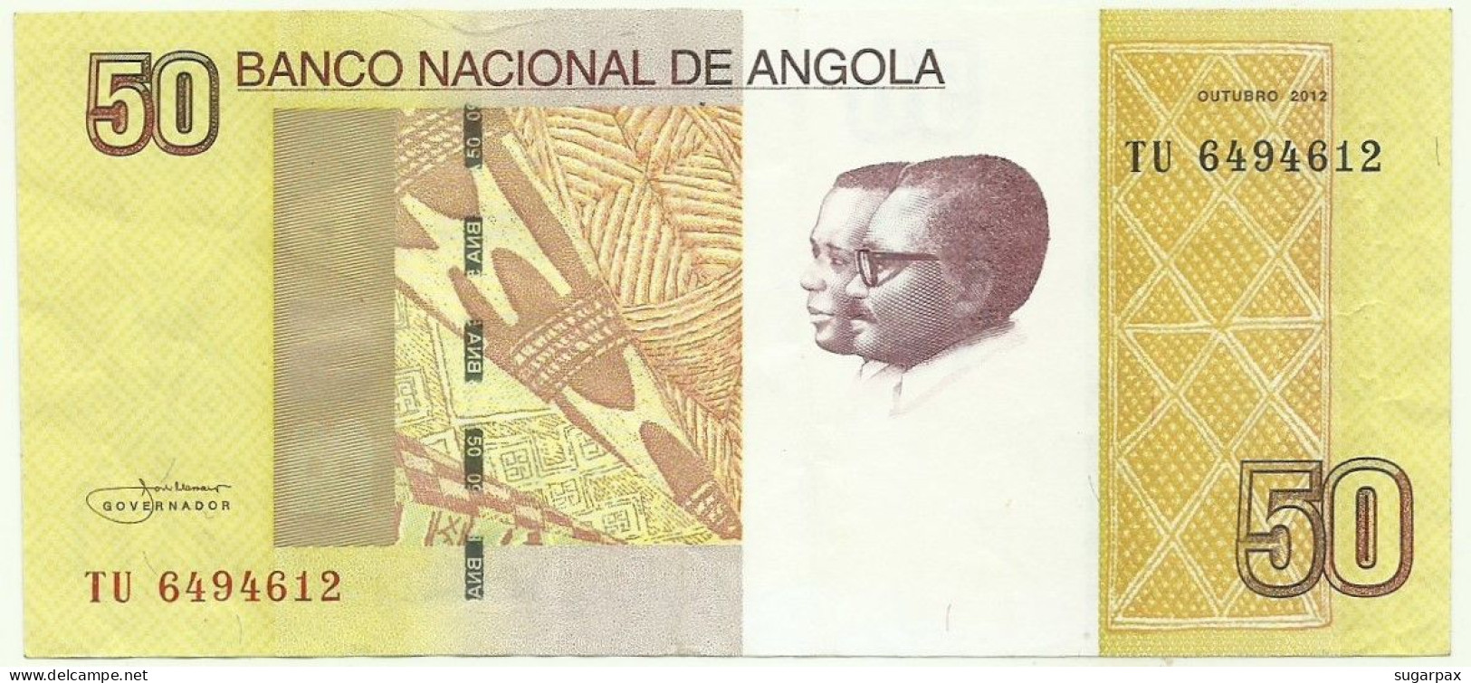 Angola - 50 Kwanzas - 2012 - Pick: 152 - Série TU - José Eduardo Dos Santos E Agostinho Neto - Angola