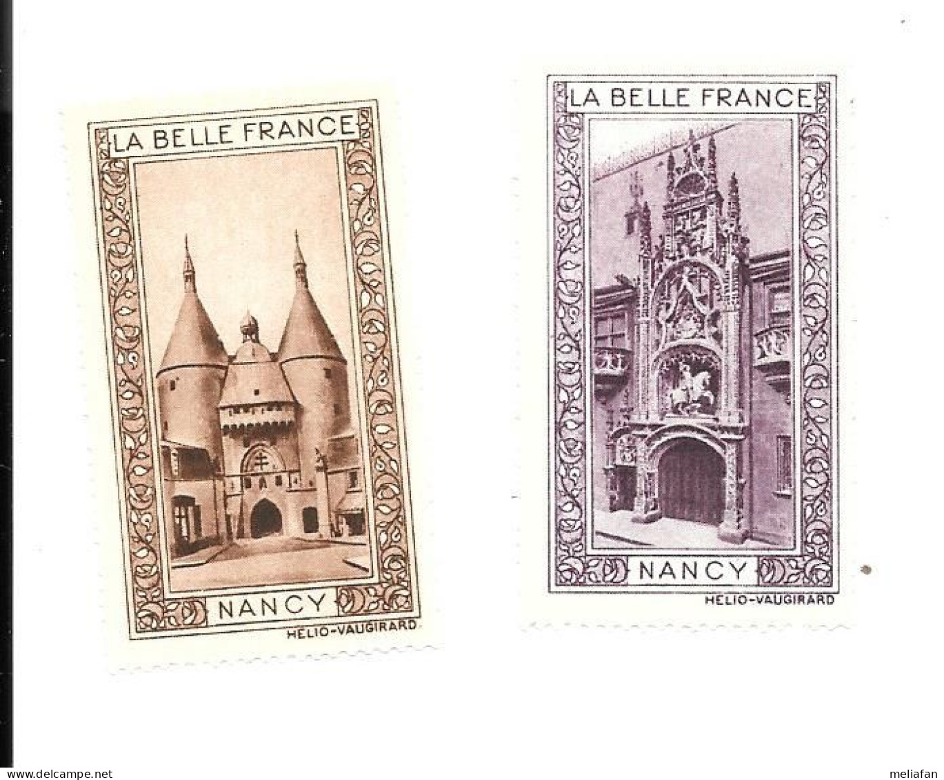 EJ95 - VIGNETTES LA BELLE FRANCE - NANCY - Tourism (Labels)