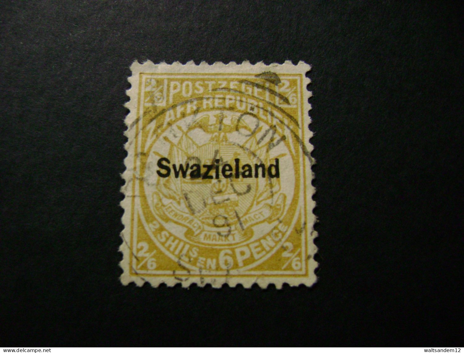Swaziland - 1890 2/6 (SG 7) - Used Definitive Stamp - Swaziland (...-1967)