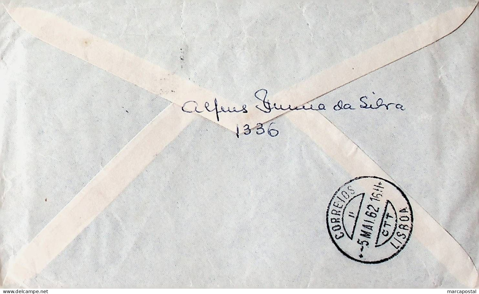 1962 Portugal Porteado Carta Enviada De Luanda Para Lisboa - Covers & Documents