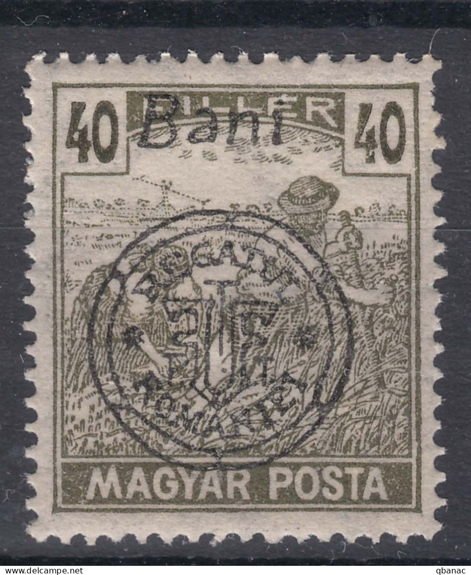 Romania Overprint On Hungary Stamps Occupation Transylvania 1919 Magyar Posta Mi#69 Mint Hinged - Transylvania