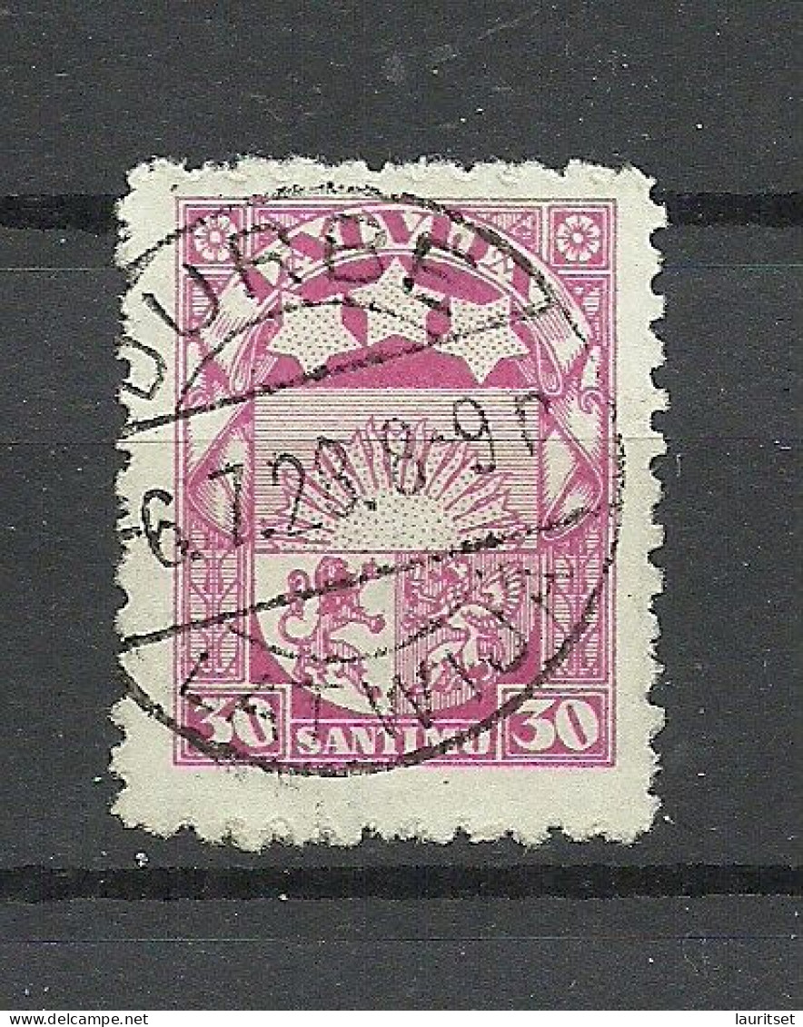 LETTLAND Latvia O 1928 DURBE Michel 106 Nice Cancel - Lettland