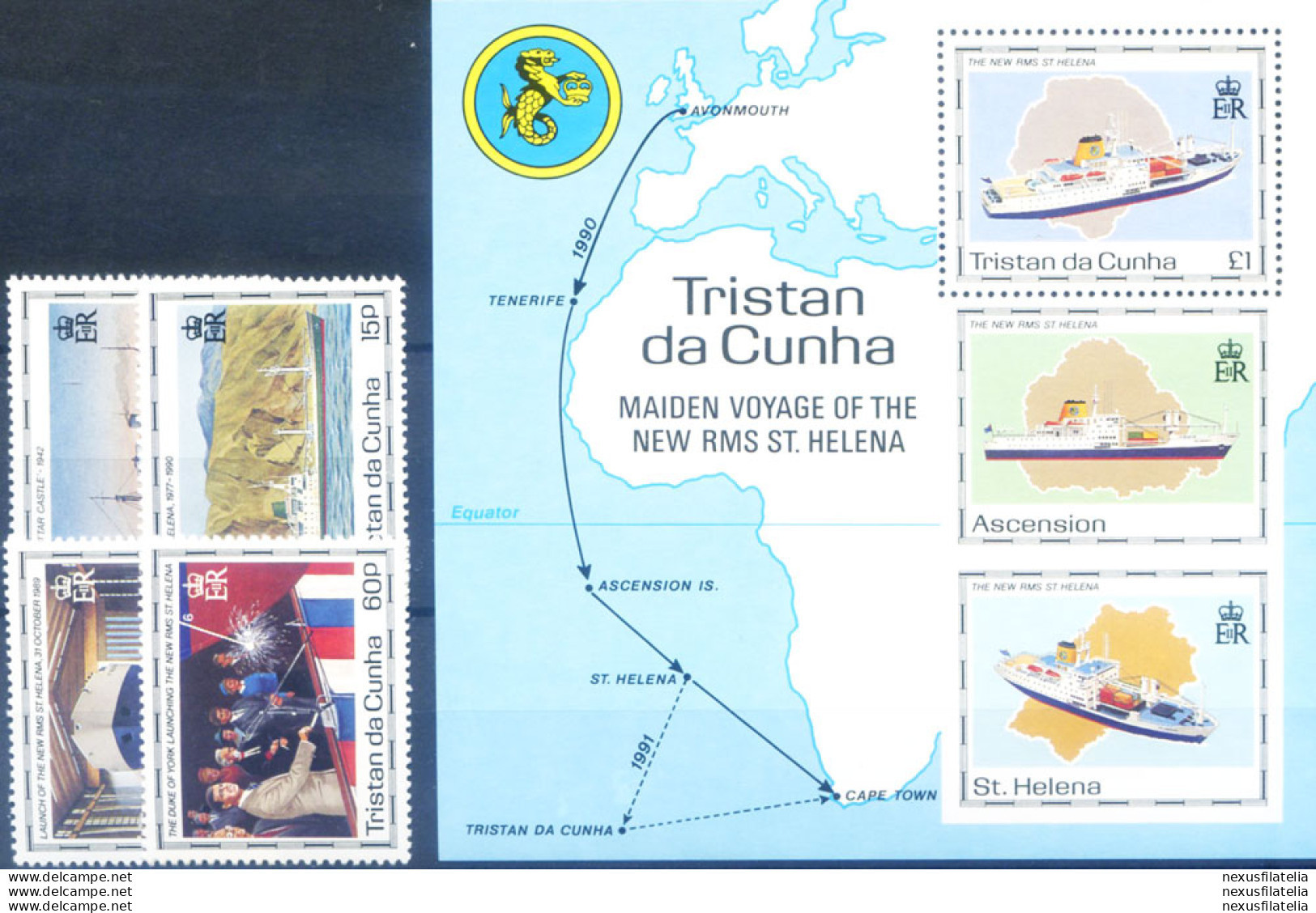 Nave "St. Helena" 1990. - Tristan Da Cunha