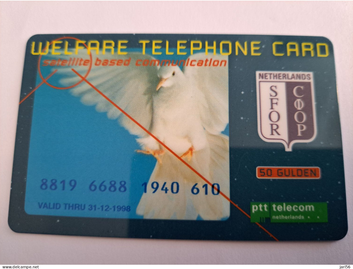 NETHERLANDS  WELFARE /SFOR/MILITAIR CARD /50 GUILDERS /  PIGEON/ UNITED NATIONS / PIN UPS/ 1 ZWART ** 16324 ** - Altri & Non Classificati