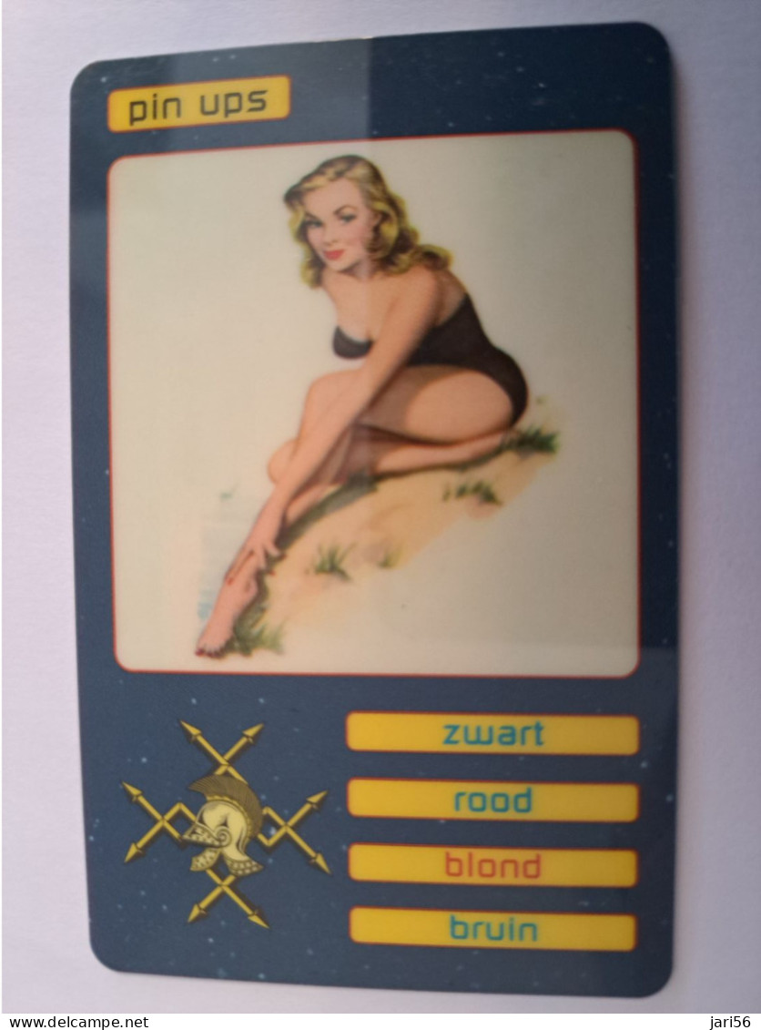 NETHERLANDS  WELFARE /SFOR/MILITAIR CARD /50 GUILDERS /  PIGEON/ UNITED NATIONS / PIN UPS/ 3  BLOND ** 16326 ** - Andere & Zonder Classificatie