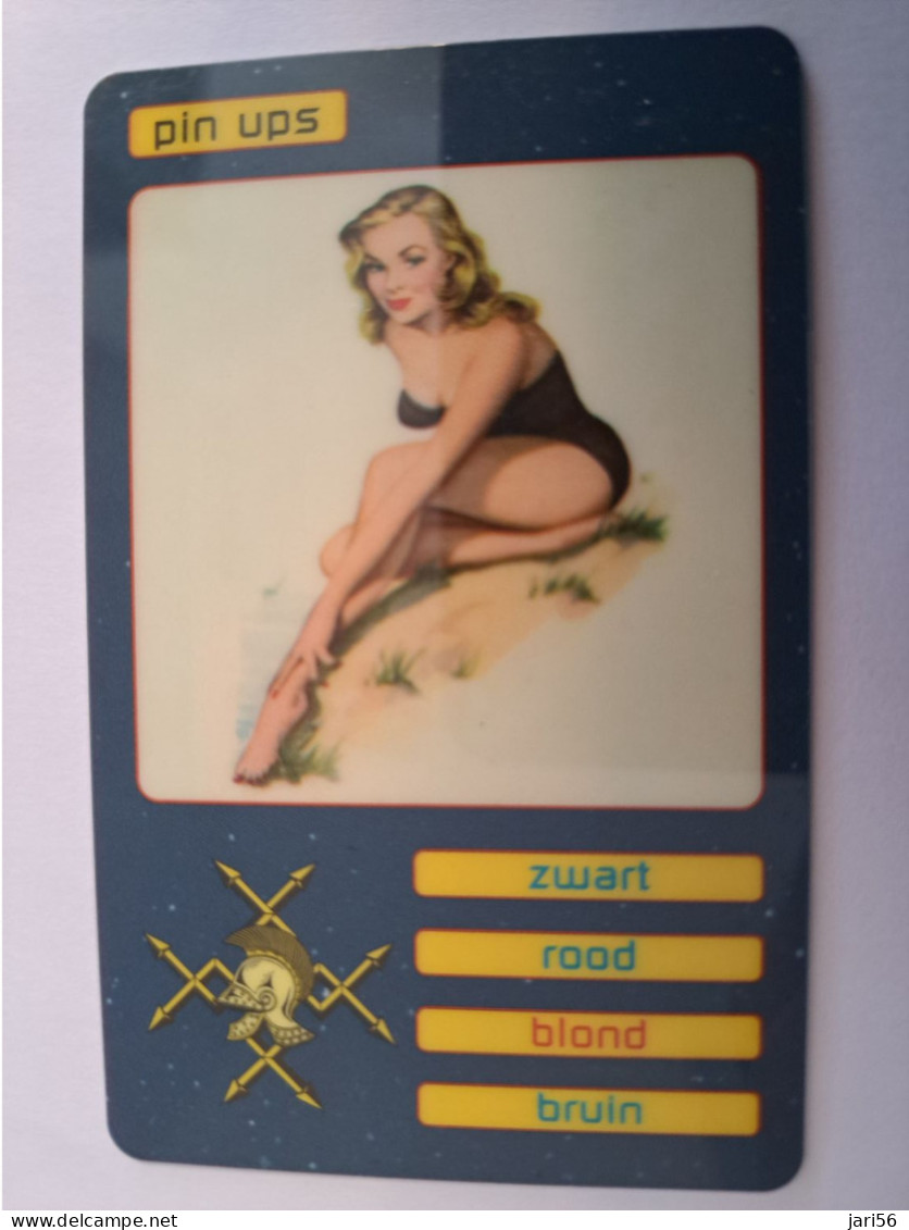 NETHERLANDS  WELFARE /SFOR/MILITAIR CARD /50 GUILDERS /  PIGEON/ UNITED NATIONS / PIN UPS/ 3  BLOND ** 16326 ** - Sonstige & Ohne Zuordnung