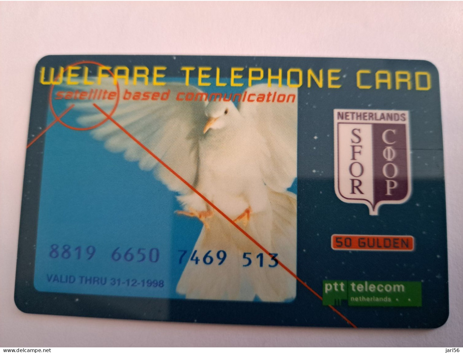 NETHERLANDS  WELFARE /SFOR/MILITAIR CARD /50 GUILDERS /  PIGEON/ UNITED NATIONS / PIN UPS/ 4 BRUIN ** 16327 ** - Altri & Non Classificati