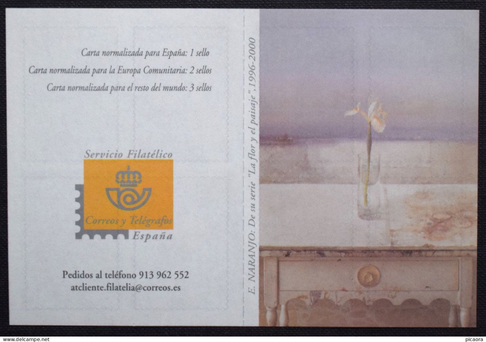 España Spain 2002  Eduardo Naranjo  La Flor Y El Paisaje  Mi MH11  Yv C3434  Edi 3869C  Nuevo New MNH ** - Altri & Non Classificati