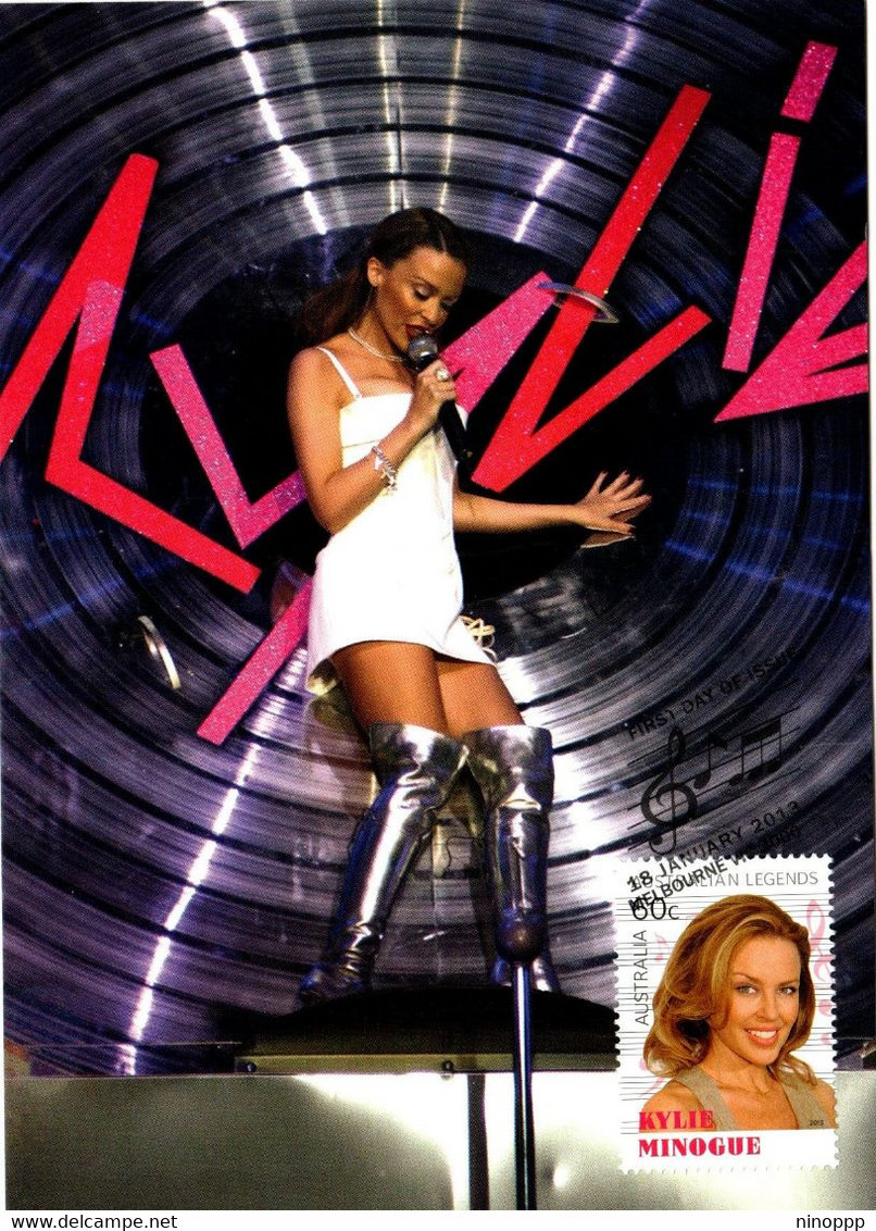 Australia 2013 Australian Legends Of Music,Kylie Minogue,Maximum Card - Maximumkaarten