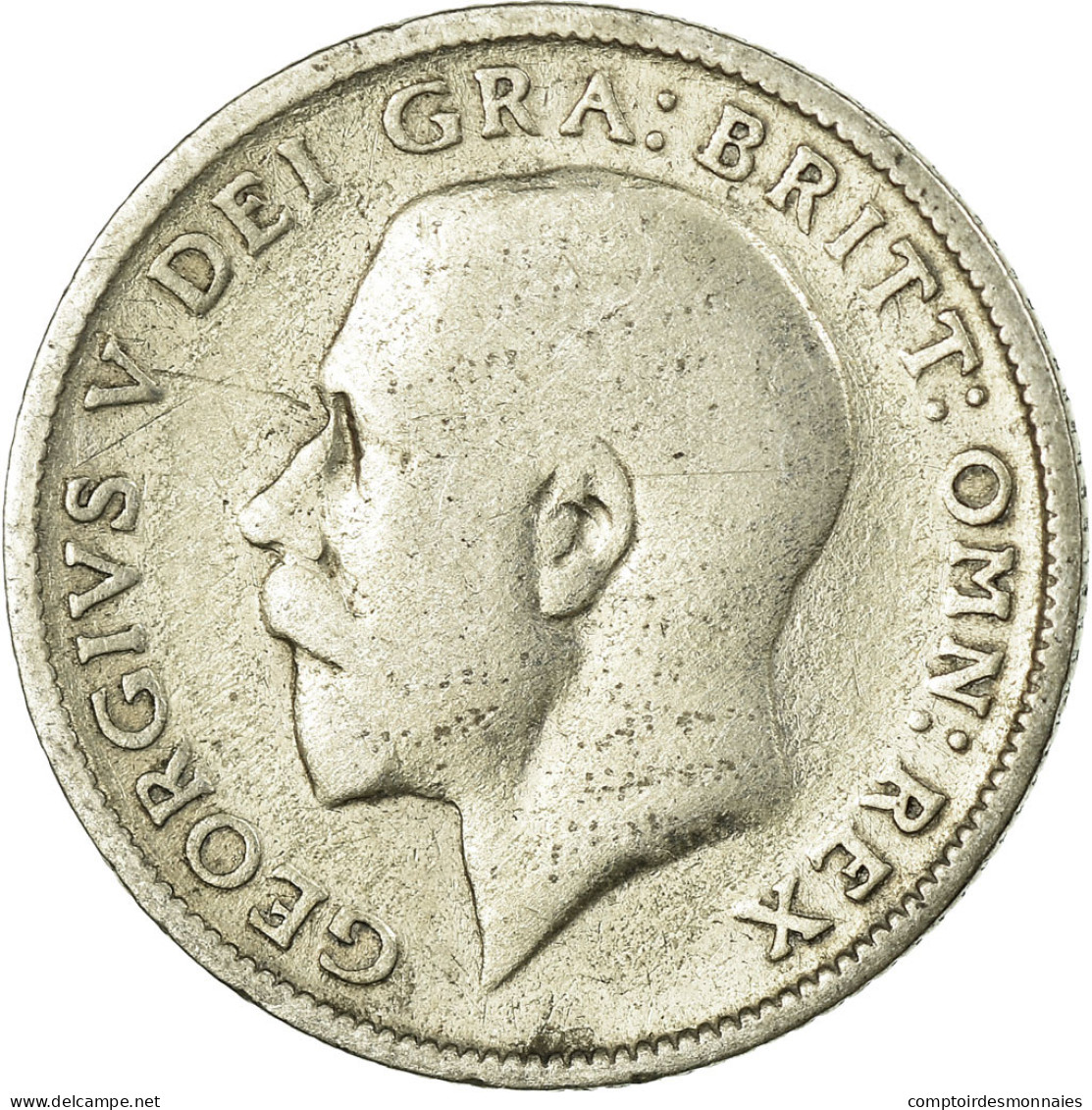 Monnaie, Grande-Bretagne, George V, 6 Pence, 1924, TB+, Argent, KM:815a.1 - H. 6 Pence