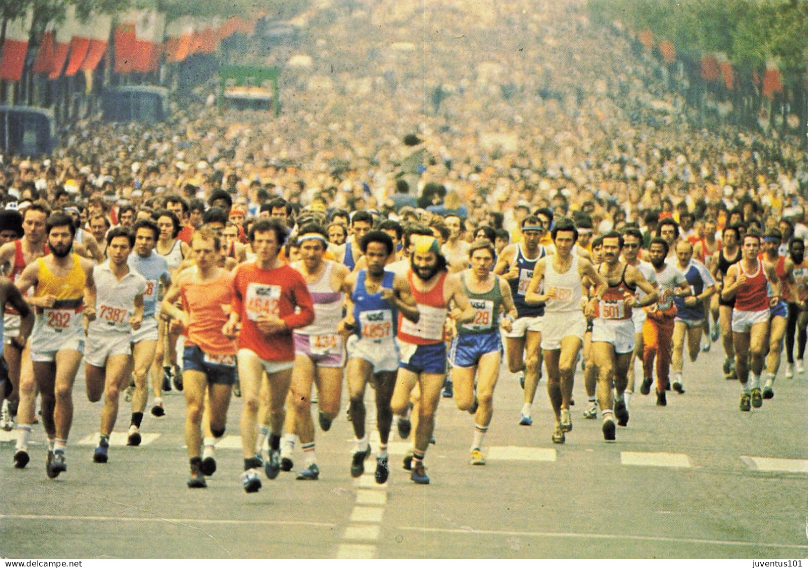 CPSM Marathon De Paris-Timbre   L2688 - Leichtathletik