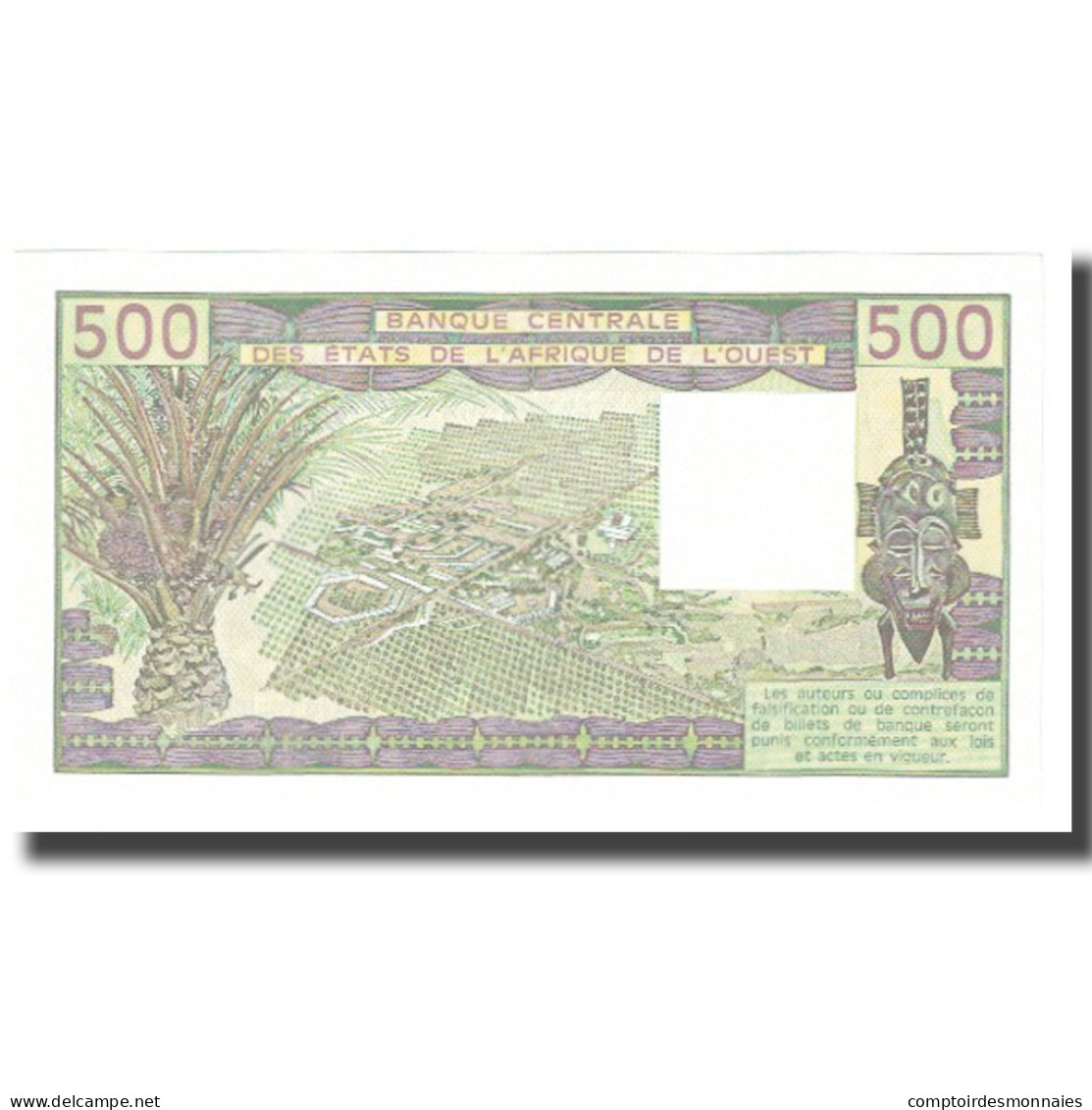 Billet, West African States, 500 Francs, 1985, KM:206Bi, NEUF - États D'Afrique De L'Ouest