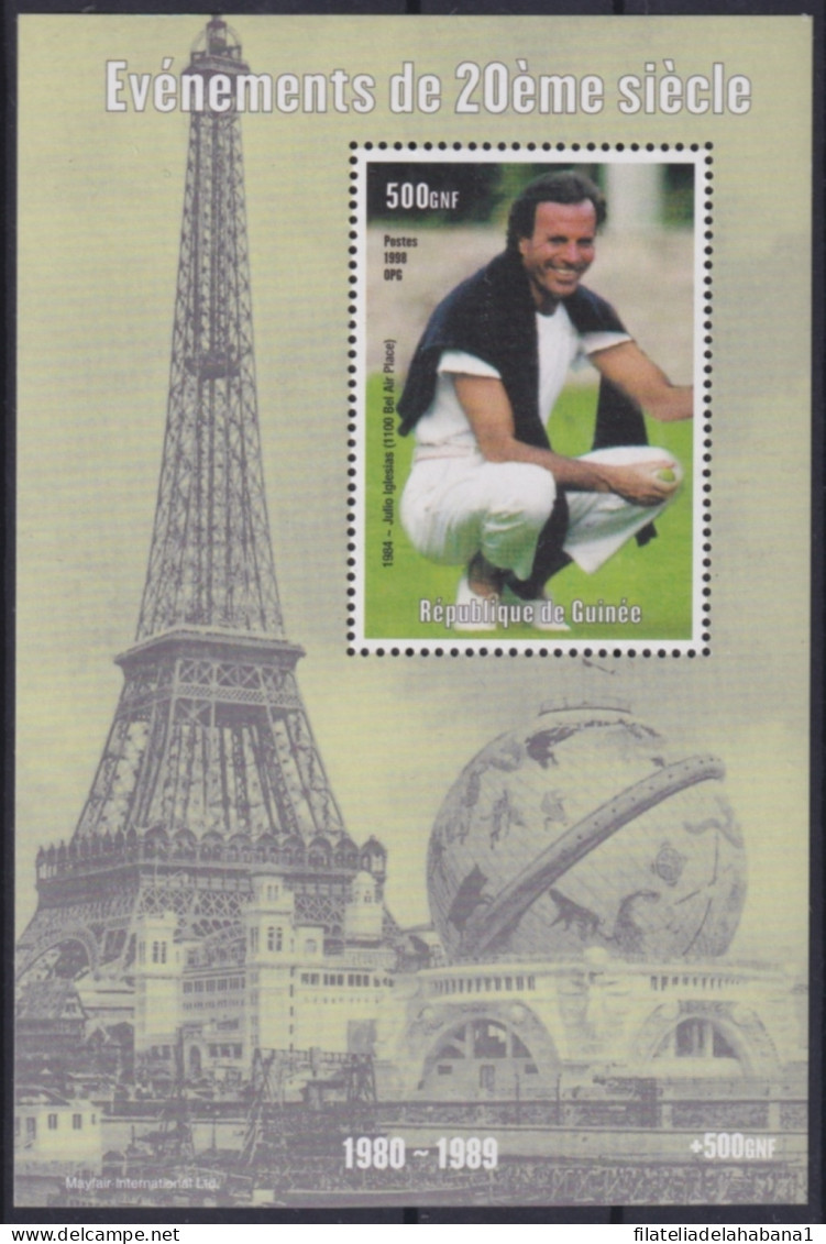 F-EX48724 NIGER MNH 1998 EVENTS OF 20th CENT. SINGER JULIO IGLESIAS.  - Zangers