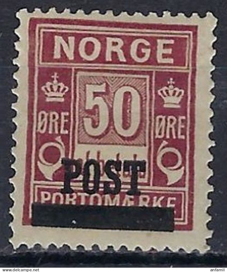 Norway, 1929, Michel #148, POST Overprint - Ongebruikt