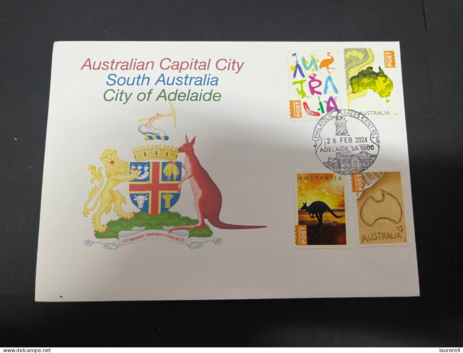 3-3-2024 (2 Y 2) Australia Post 4 Different "Concession" Stamps (city Of Adelaide Postmark SA) - Covers & Documents