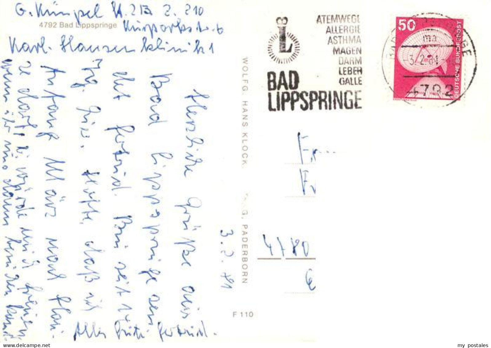 73961973 BAD_LIPPSPRINGE Karl Hansen Klinik Gastraeume Park Zimmer Speisesaal - Bad Lippspringe