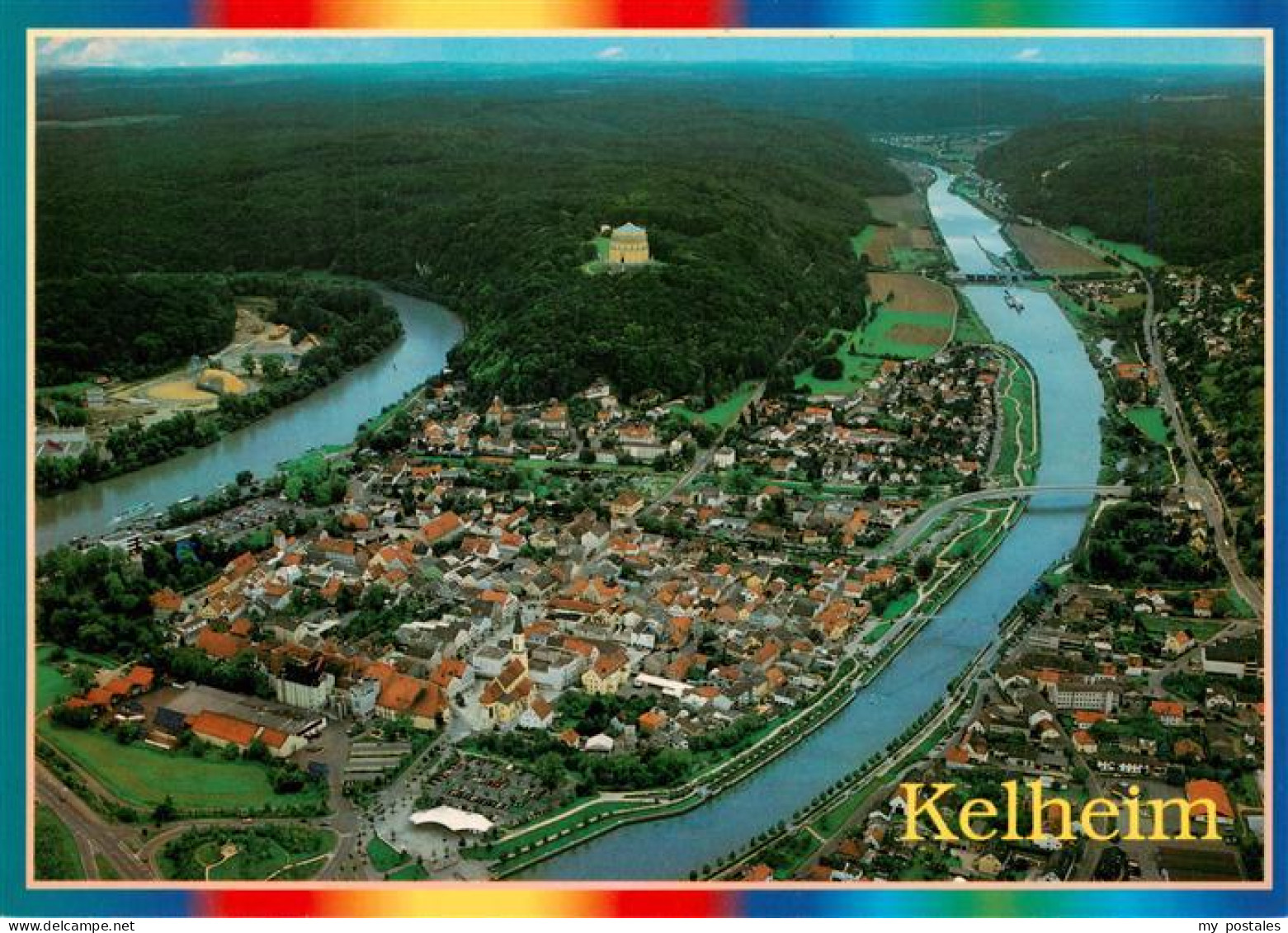 73961952 Kelheim_Donau Fliegeraufnahme Am Zusammenfluss Von Altmuehl Und Donau - Kelheim