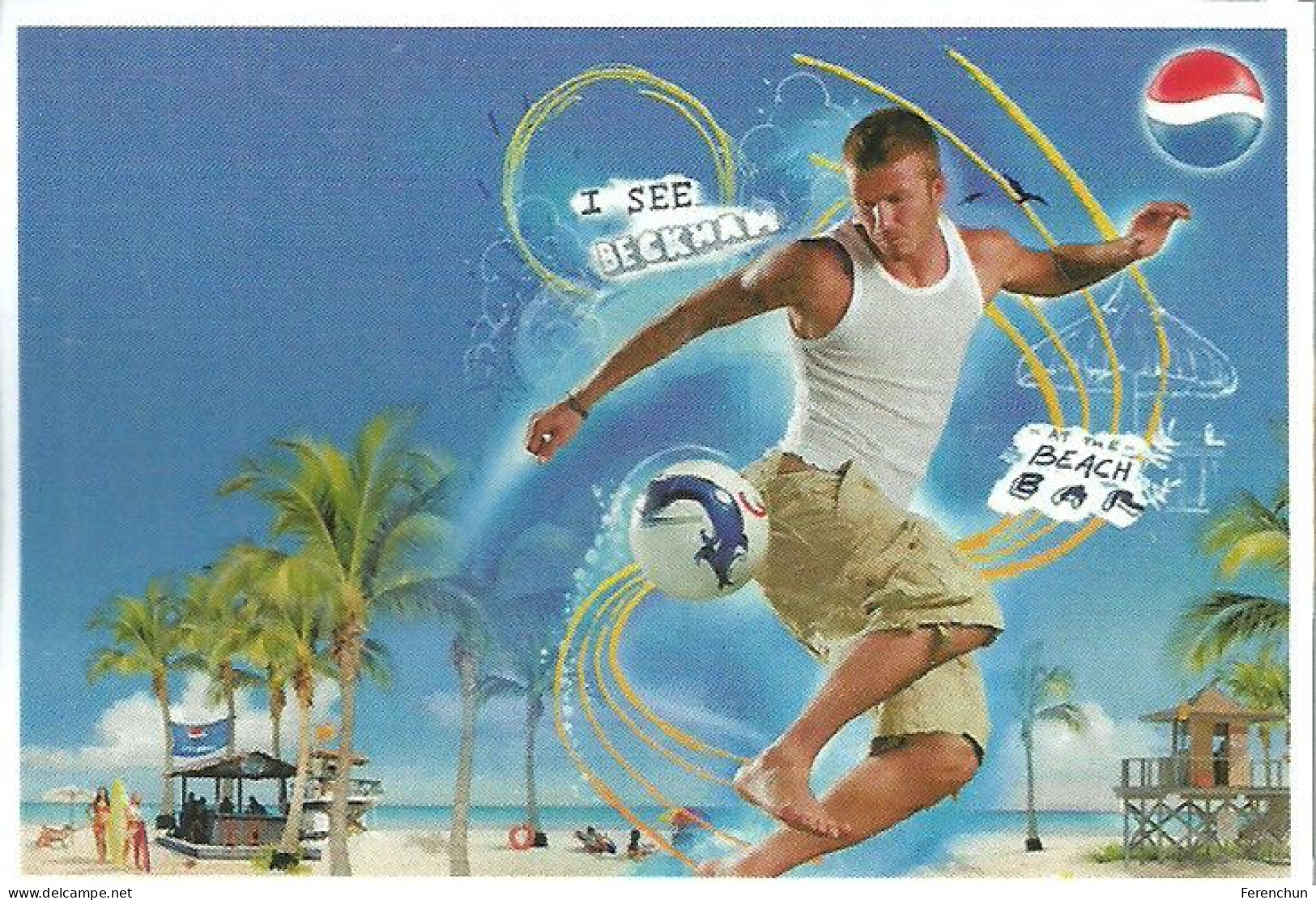 DAVID BECKHAM DIDIER DROGBA IVORY COAST FRANCE FOOTBALL SOCCER * SURF SURFING * CALENDAR * ColFam 2015 C 1-9 * Bulgaria - Tamaño Pequeño : 2001-...