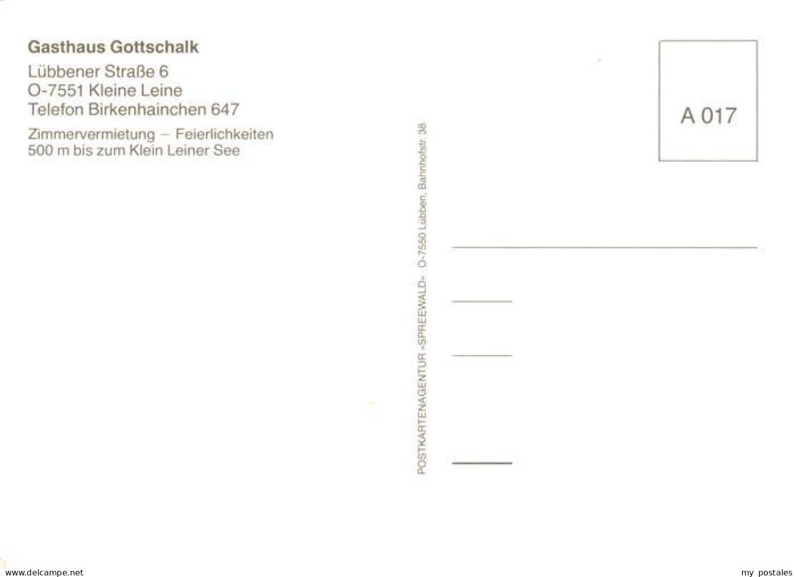 73921655 Klein_Leine Gasthaus Gottschalk Gastraeume Gondelteich - Gross Leuthen