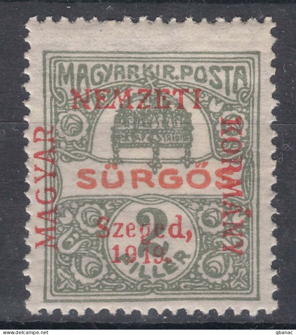 Hungary Szegedin Szeged 1919 Mi#2 Mint Hinged - Szeged