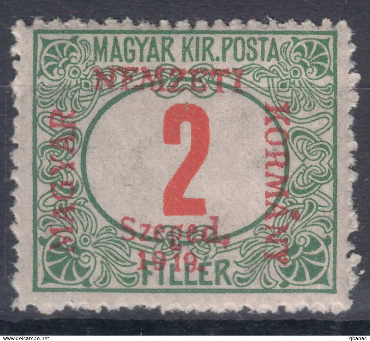 Hungary Szegedin Szeged 1919 Porto Mi#1 Mint Hinged - Szeged