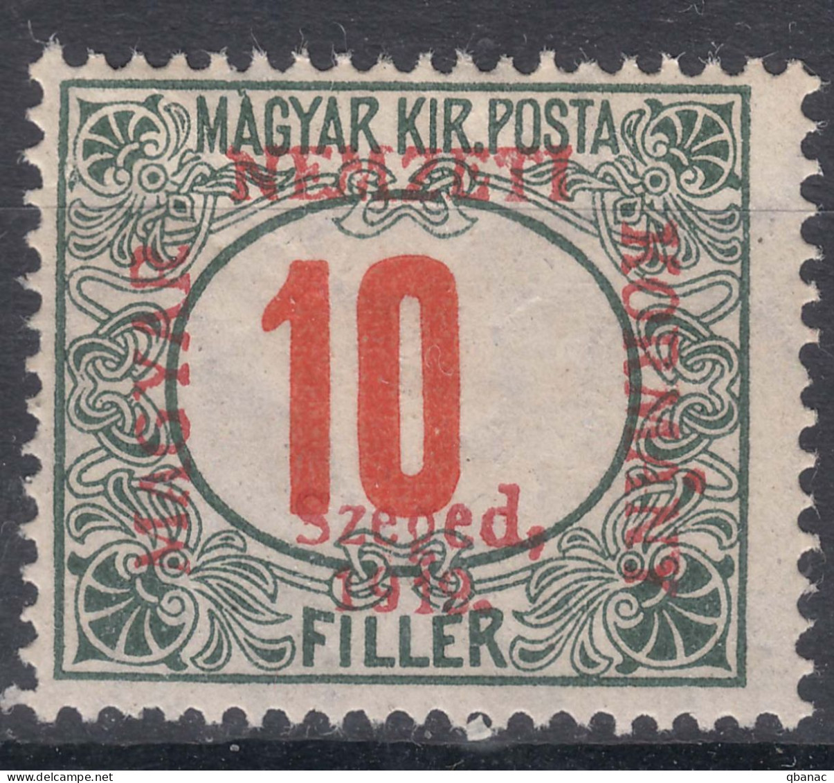 Hungary Szegedin Szeged 1919 Porto Mi#3 Mint Hinged - Szeged