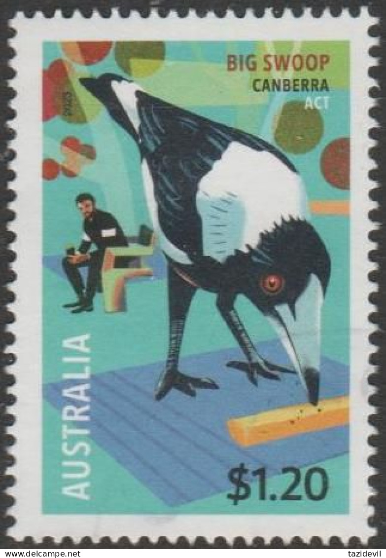 AUSTRALIA - USED - 2023 $1.20 Aussie Big Things - The Big Swoop, ACT - Used Stamps