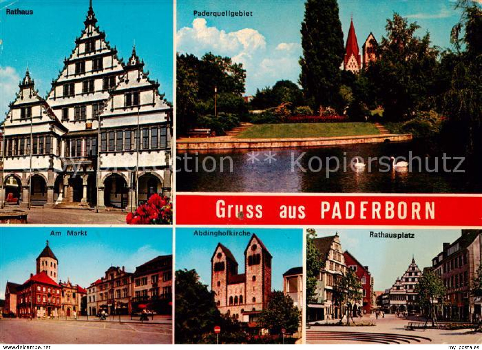 73813525 Paderborn Rathaus Paderquellgebiet Am Markt Abdinghofkirche Rathausplat - Paderborn