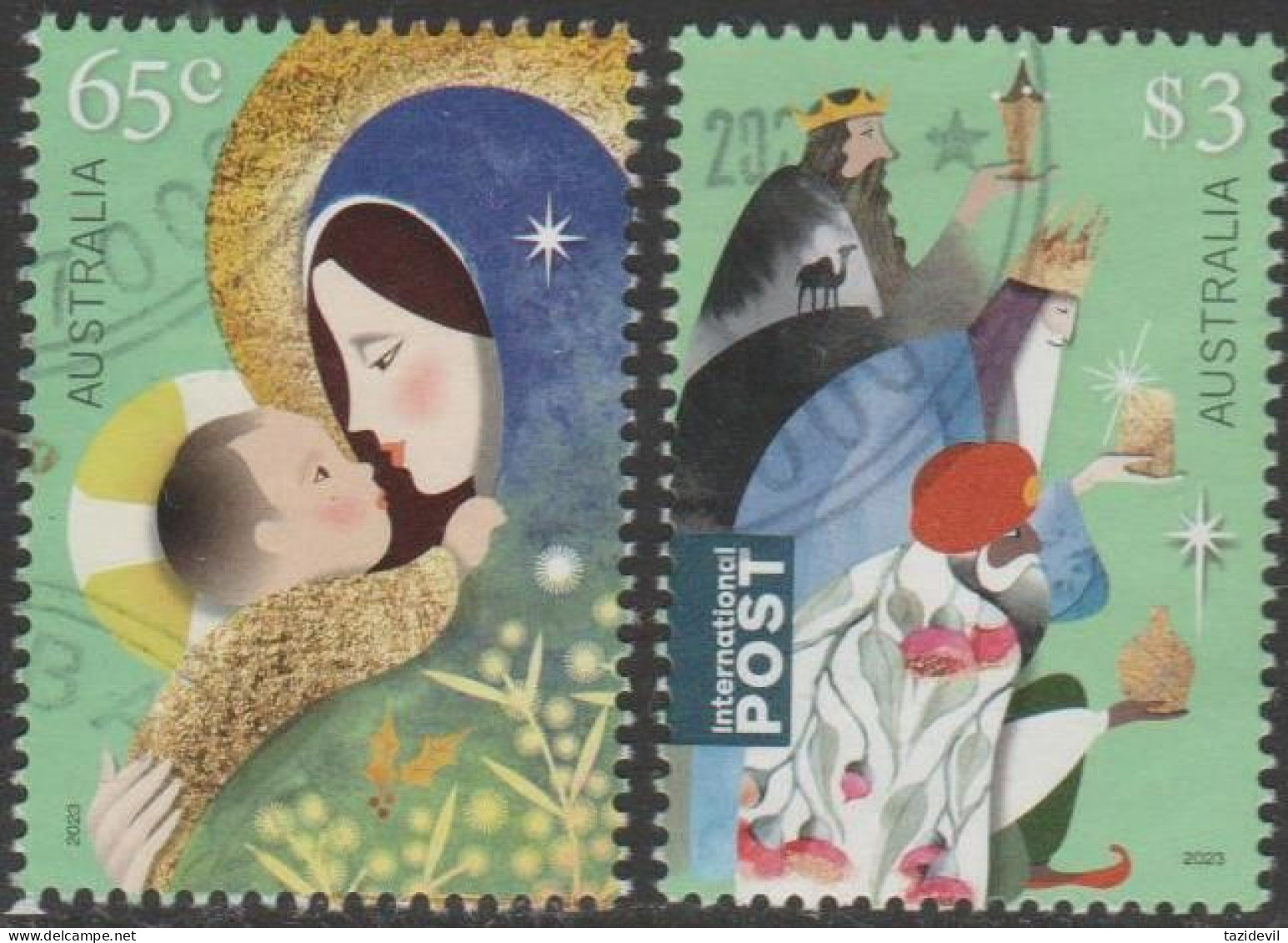 AUSTRALIA - USED - 2023 $3.65 Religious Christmas - Set Of Two - Used Stamps