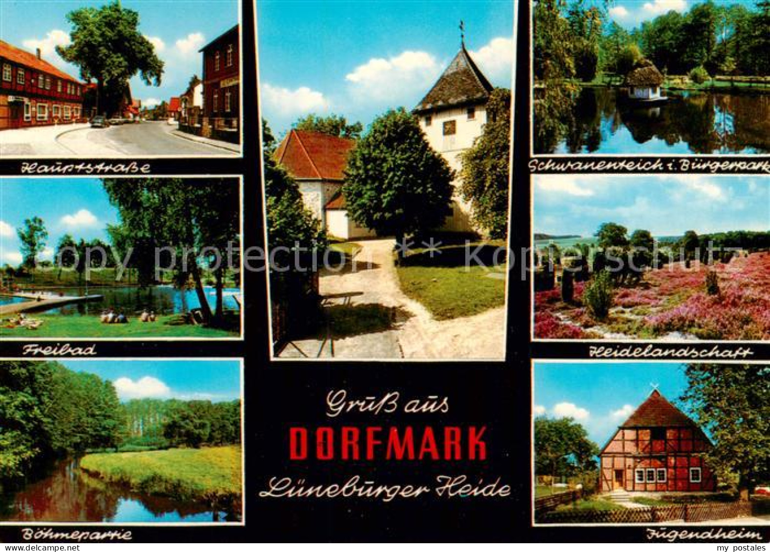 73813460 Dorfmark Bad Fallingbostel Hauptstrasse Freibad Boehmepartie Schwanente - Fallingbostel