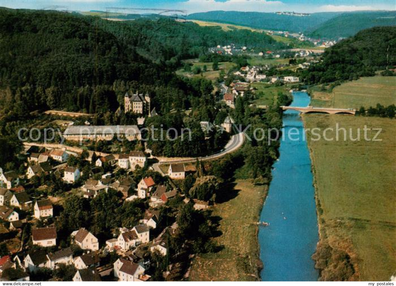 73813429 Hennef Sieg Schloss Allner Fliegeraufnahme Hennef Sieg - Hennef