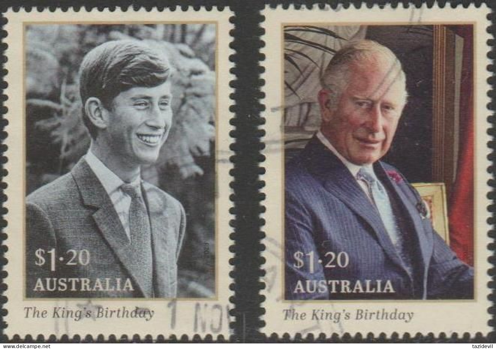 AUSTRALIA - USED - 2023 $1.20 The King's Birthday Set Of Two - Gebruikt