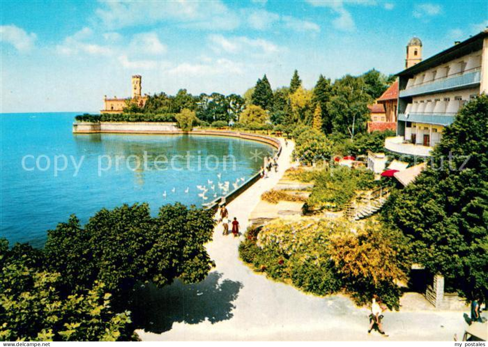 73774842 Langenargen Bodensee Uferpromenade Mit Schloss Montfort Langenargen Bod - Langenargen