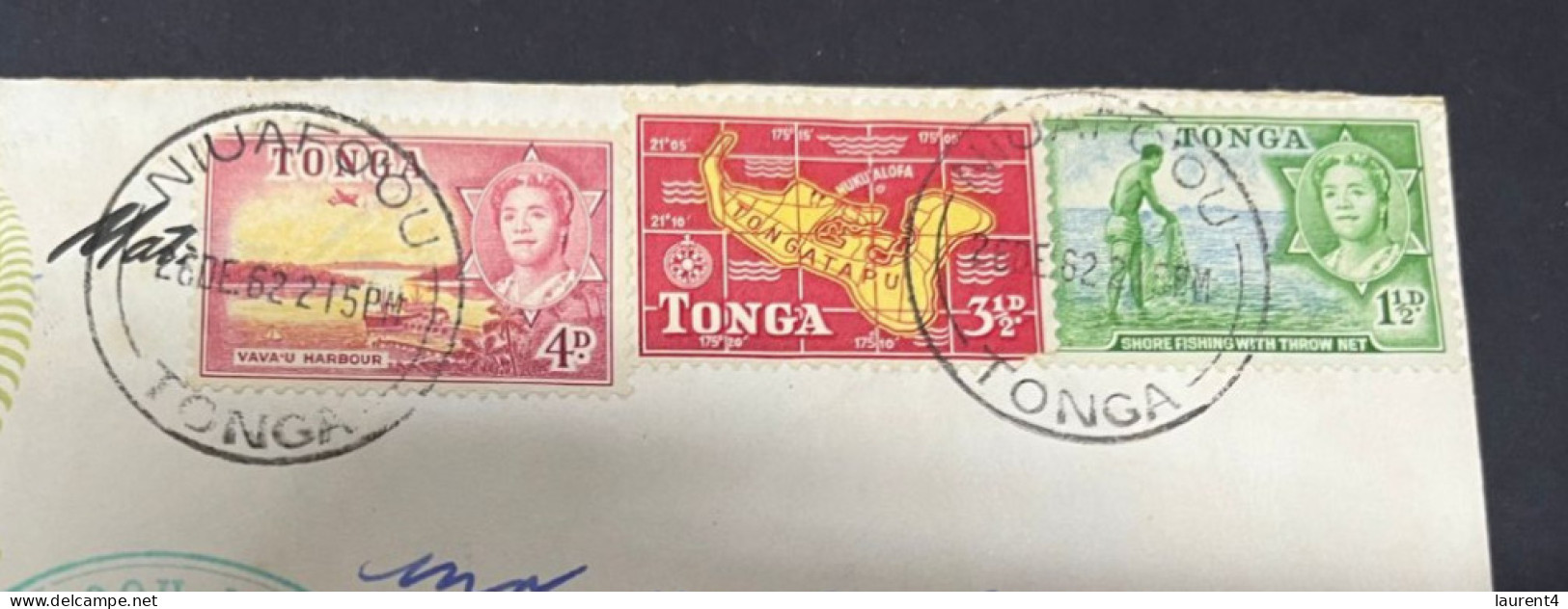 3-3-2024 (2 Y 3) Tonga Island Posted To Australia (letter) 1962 (condition As Seen On Scan - Some Tonning) MARIPOSA - Tonga (1970-...)