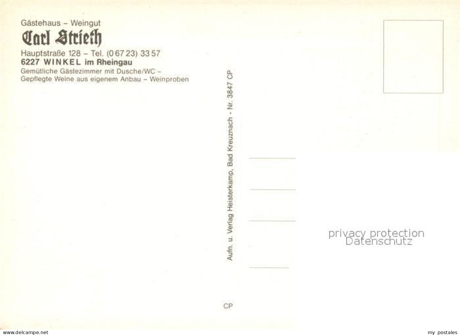 73128663 Winkel Oestrich-Winkel Gaestehaus Weingut Carl Strieth Winkel Oestrich- - Oestrich-Winkel