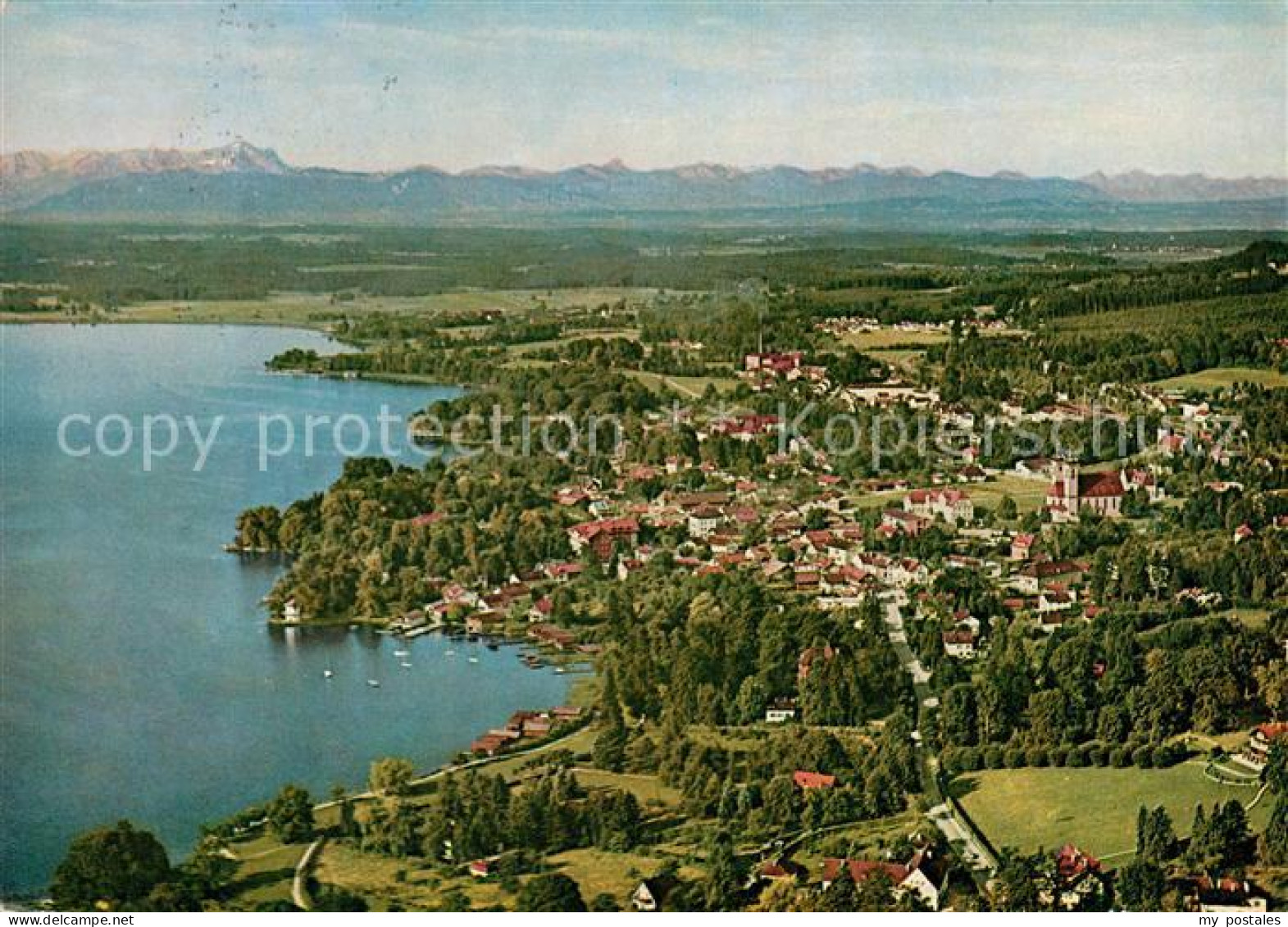 73127310 Tutzing Starnberger See Zugspitze Fliegeraufnahme Tutzing - Tutzing