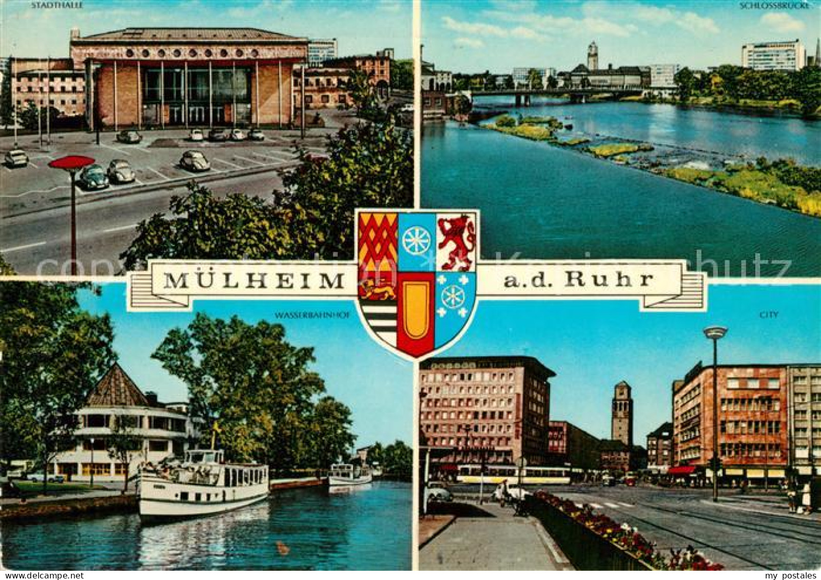 73126861 Muelheim Ruhr Stadthalle Schlossbruecke Wasserbahnhof City Muelheim - Muelheim A. D. Ruhr