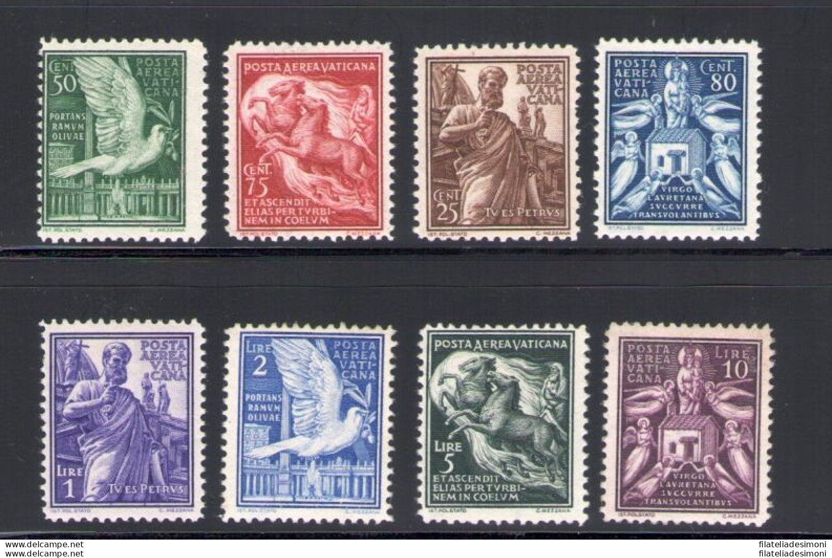 1938 Vaticano,  Francobolli Nuovi , Annata Completa 14 Valori - (8 Valori Di Pos - Volledige Jaargang