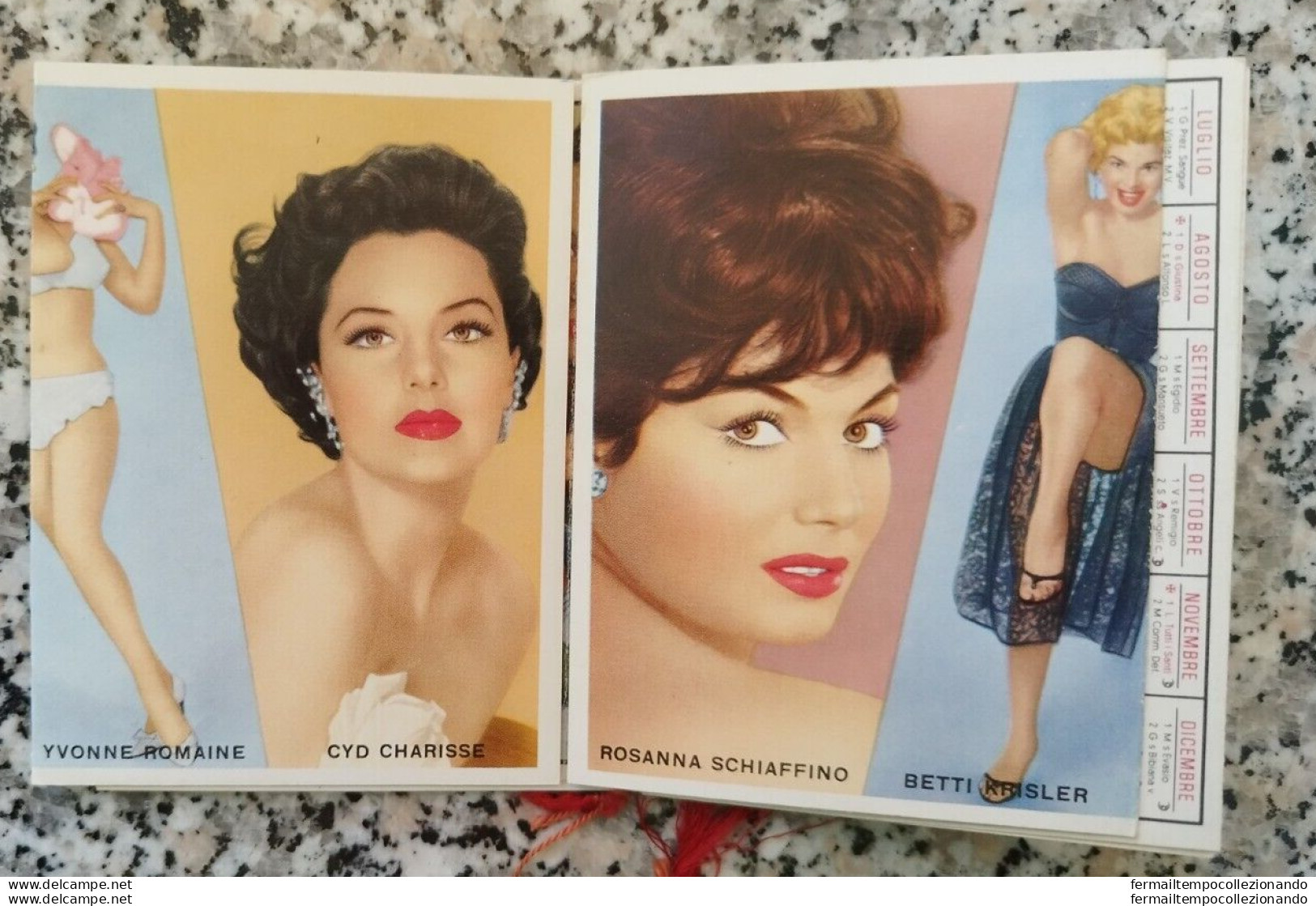 Bs109 Calendarietto Da Barbiere 1965 Cine Con Sophia Loren - Sonstige & Ohne Zuordnung