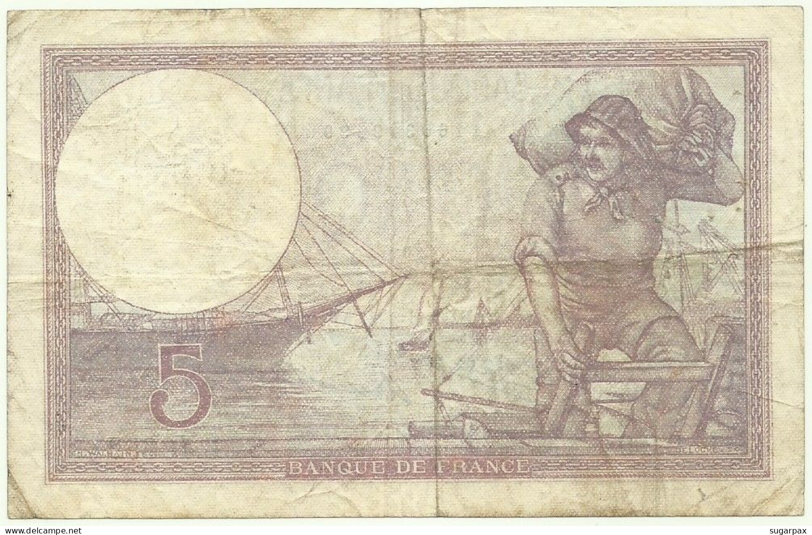 FRANCE - 5 Francs - 26.11.1931 - Pick: 72.d - " Violet " - 5 F 1917-1940 ''Violet''