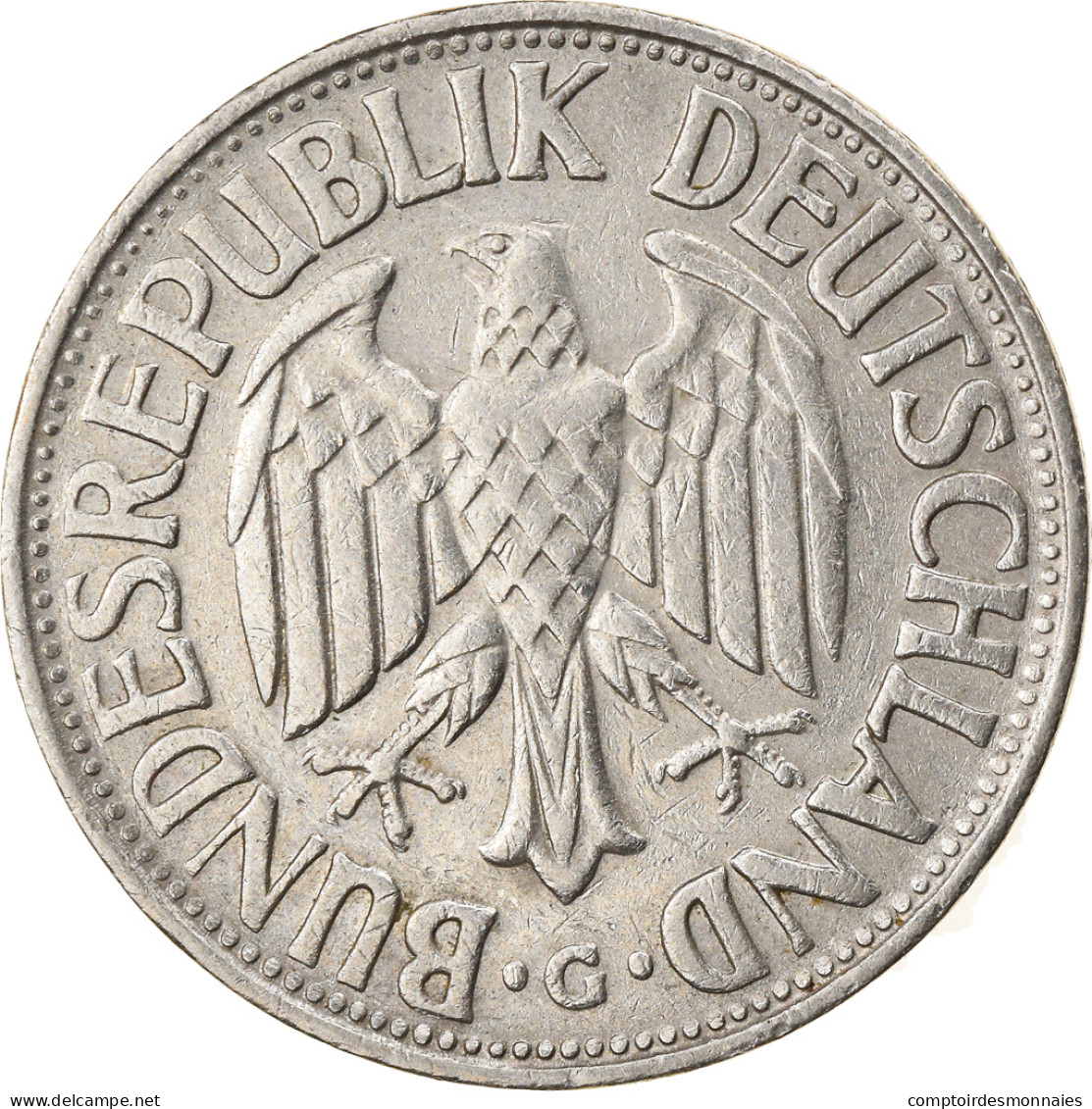 Monnaie, République Fédérale Allemande, Mark, 1957, Karlsruhe, TTB - 1 Mark