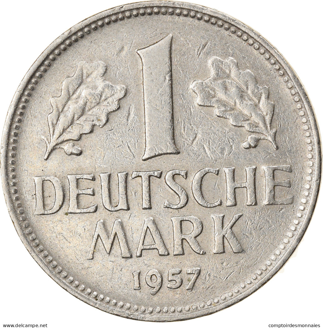 Monnaie, République Fédérale Allemande, Mark, 1957, Karlsruhe, TTB - 1 Mark