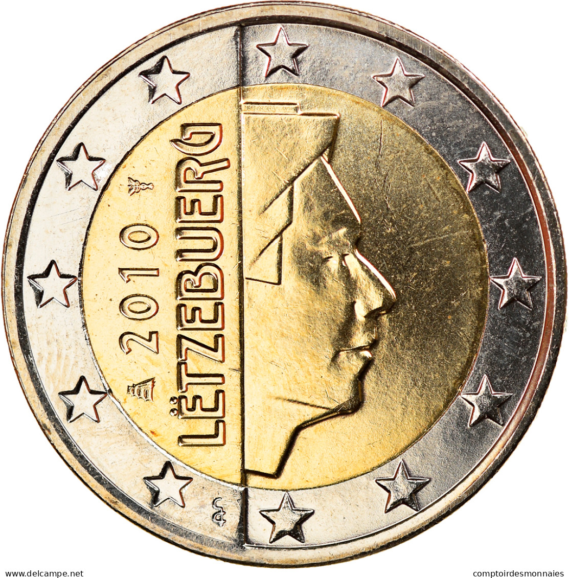 Luxembourg, 2 Euro, 2010, SPL, Bi-Metallic, KM:New - Lussemburgo