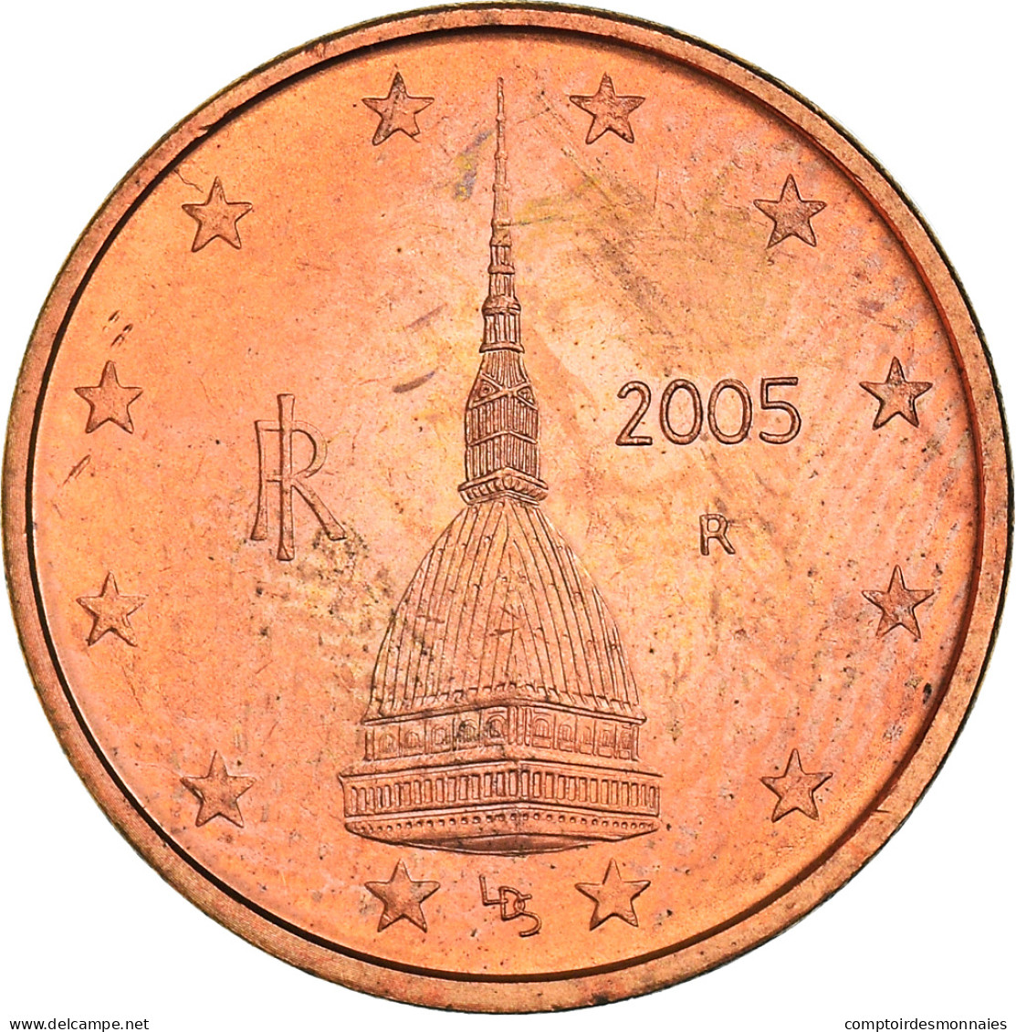 Italie, 2 Euro Cent, The Mole Antonelliana, 2005, SPL+, Copper Plated Steel - Italia